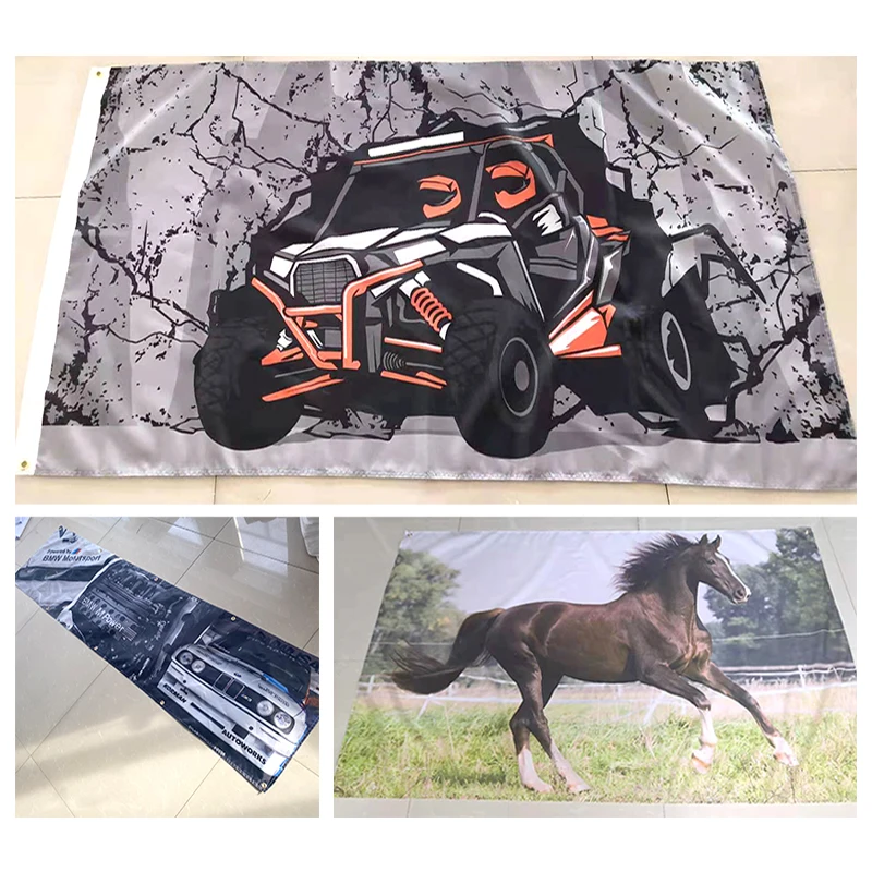 주문 제작 플래그 및 배너 플라잉 매다는 모든 사이즈 로고, 무료 디자인 광고, 폴리에스터 맞춤형 인쇄 장식 프로모션