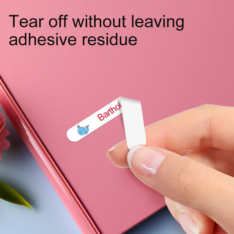 물병, 컵, 펜 및 어린이 문구 투명 방수에 대한 개인화 된 다채로운 라벨 사용자 정의 이름 스티커