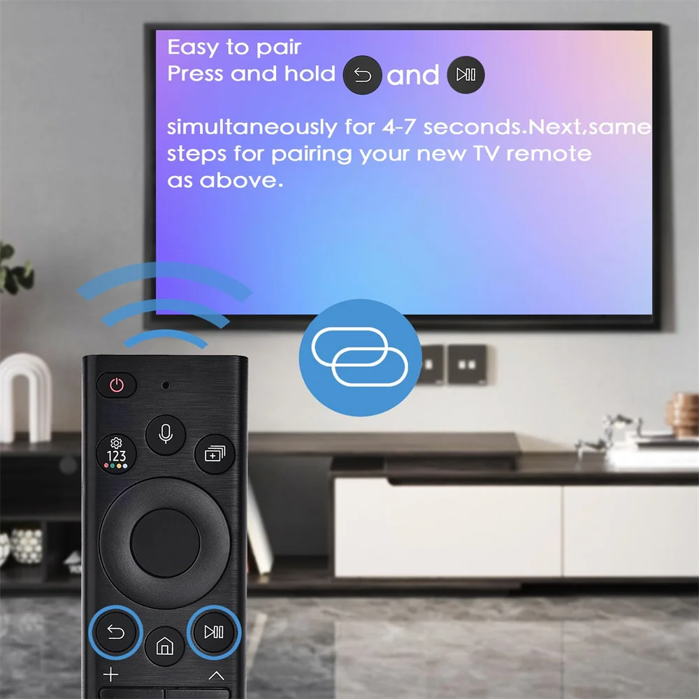 삼성 스마트 TV용 음성 리모컨 BN59-01385A, 2019-2023 크리스탈 UHD 네오 QLED OLED 4K 8K 시리즈 TV (태양광 기능 없음)