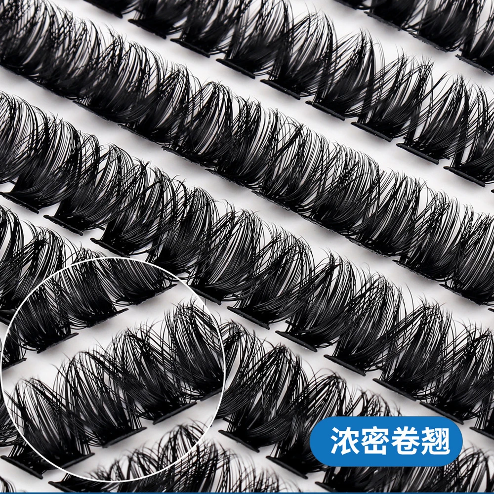 60D/80D 밍크 속눈썹 100/280 번들 자연 속눈썹 확장 3D 러시아 볼륨 개별 속눈썹 클러스터 메이크업 도구 속눈썹