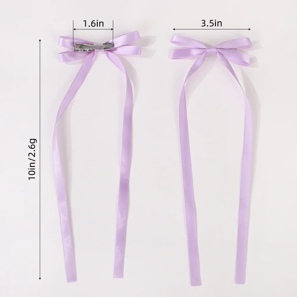 여성용 원단 헤어 활, 리본 헤어 클립, 머리 장식, 블랙 화이트 활 탑 클립, 여성 헤어 액세서리, 2 개