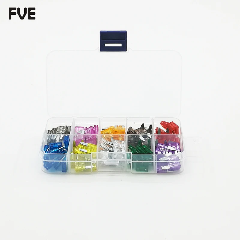 미니 소형 중형 표준 Micro2 블레이드 퓨즈 자동차 퓨즈 자동차 퓨즈 키트 APS ATR 2A ~ 35A+BoX