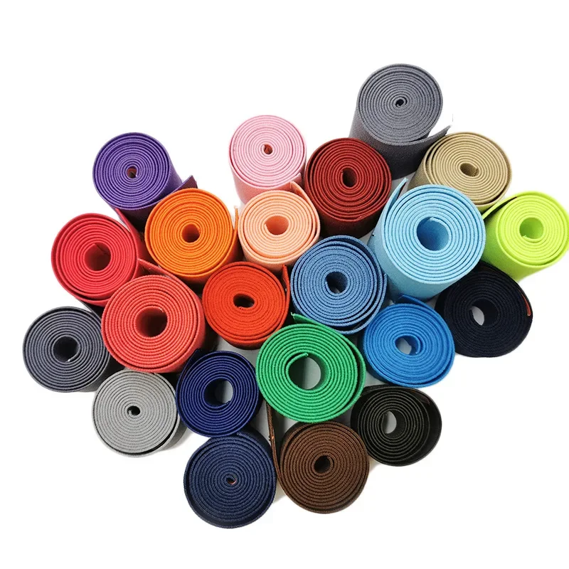20mm 30mm 40mm 와이드 플랫 높은 탄성 밴드 바느질 보호 의류 액세서리 검은 두꺼운 고무 코드 테이프 로프 DIY