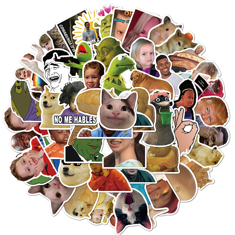 10/30/50PCS Kawaii 재미 있은 스티커 미적 어린이 PVC 스케치북 장식 Scrapbooking 학교 문구 용품 어린이를위한