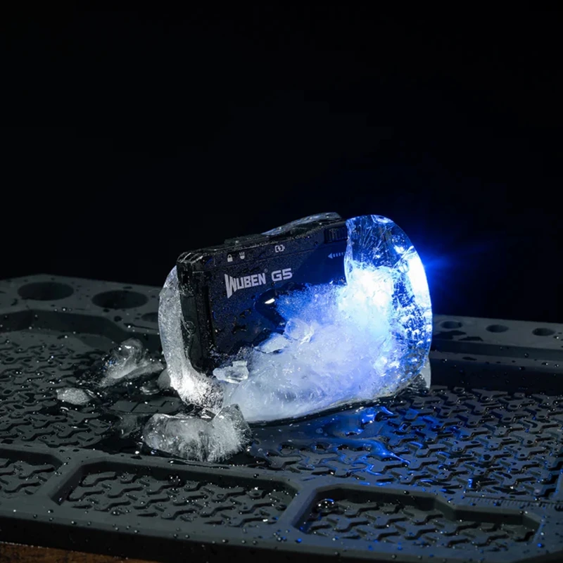 WUBEN G5 EDC 손전등 400루멘 휴대용 포켓 미니 라이트 방수 토치 180 ° 실외용 자기 꼬리가 있는 회전 헤드