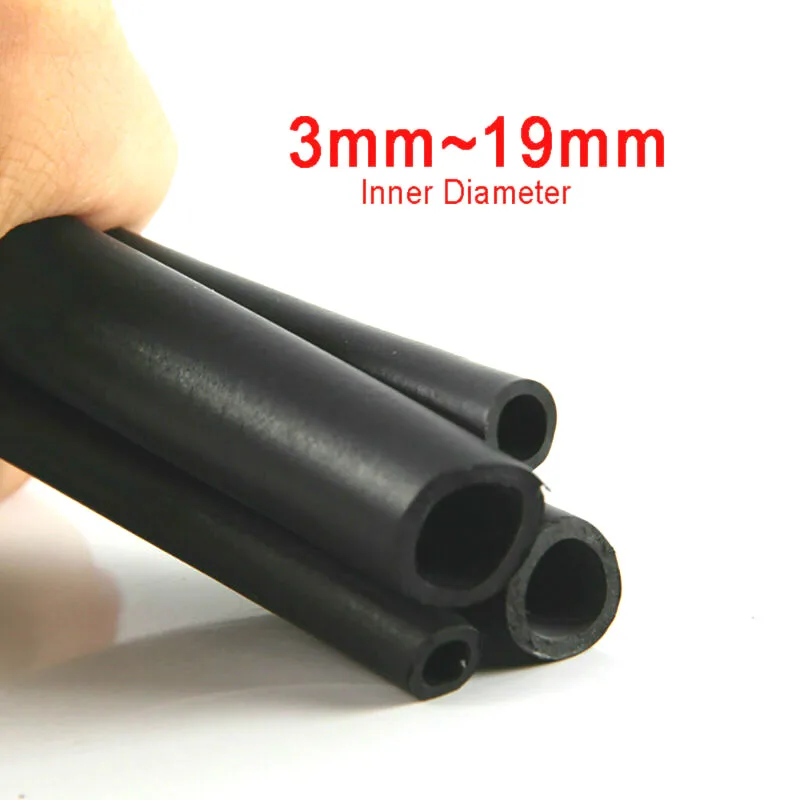 검정색 멀티 사이즈 3mm ~ 19mm 길이 1 미터/3 미터 가솔린 공급 파이프 기화기 호스 용 부드러운 니트릴 고무 호스