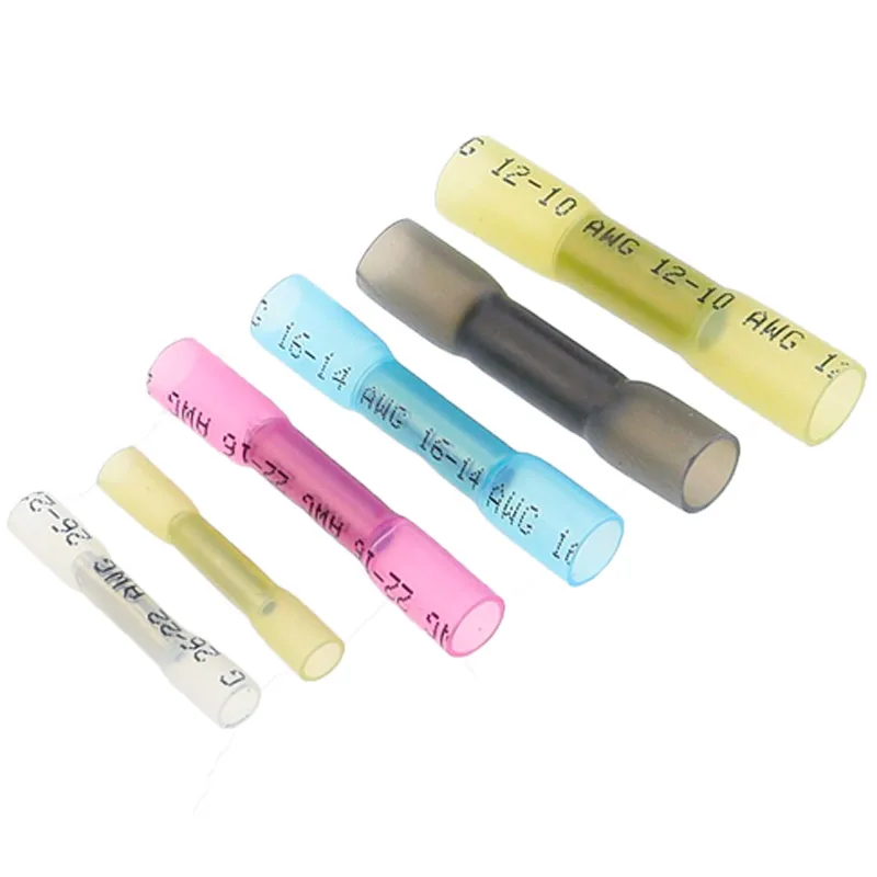 열 수축 버트 와이어 커넥터, 방수 절연 자동차 와이어 케이블 크림프 터미널, AWG 26-10 0.3-6.0 mm2