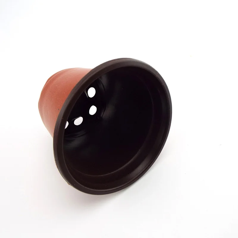 꽃 냄비 플라스틱 성장 상자 홈 정원 식물을위한 가을 방지 트레이 보육 컵 이식 꽃 식물 냄비 E2