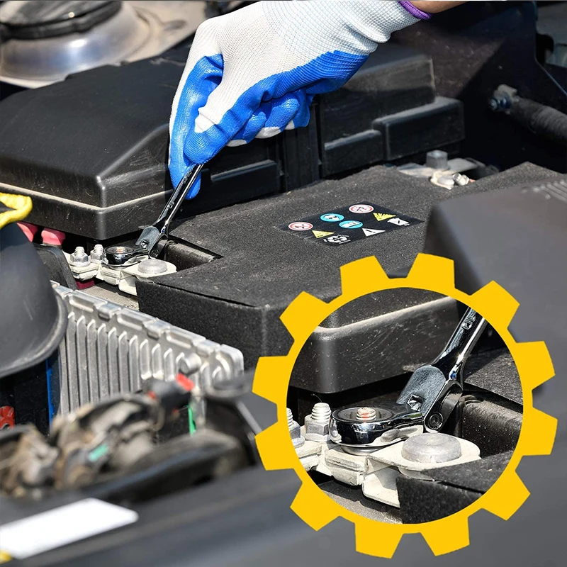 키 래칫 렌치 스패너 소켓 도구, 유연한 가역 헤드 조합 래칫 렌치 범용 키 자동차 도구