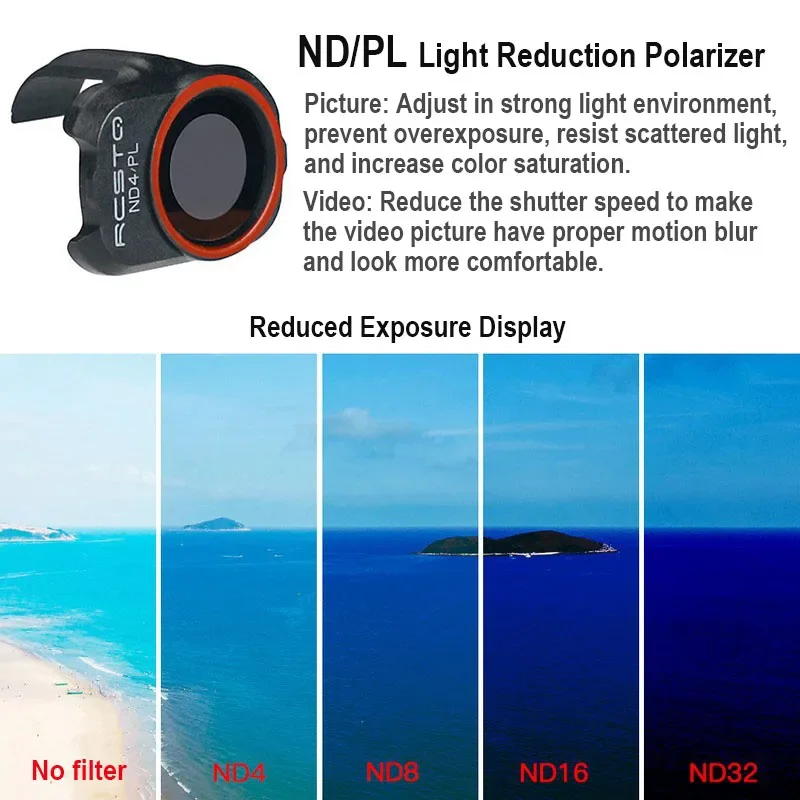 DJI Mini 2/Mini 2 SE 드론 필터 용 RCSTQ UV CPL ND4 ND8 ND16 ND32 ND/PL 카메라 렌즈 필터 세트 Mini SE/Mini 4K Accessorie