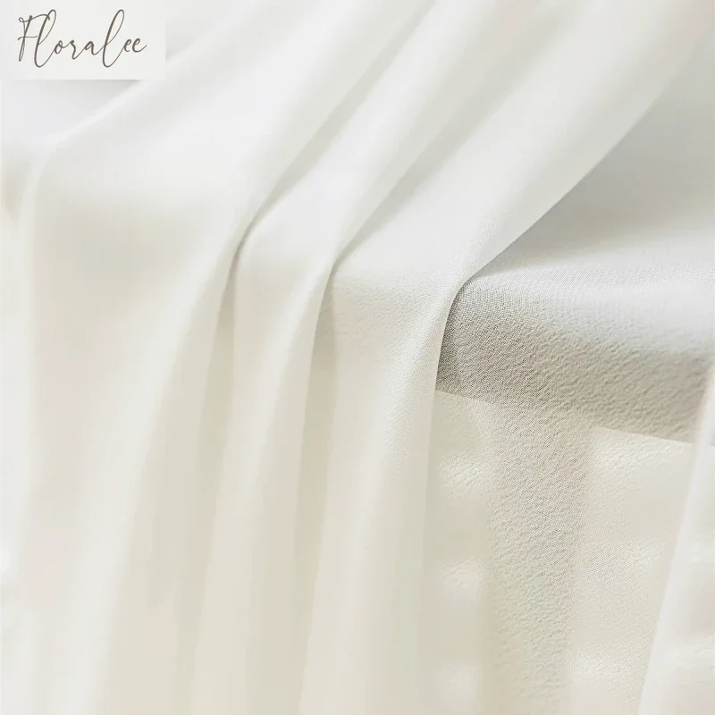 솔리드 화이트 Tulle 고품질 두꺼운 원사 럭셔리 쉬폰 쉬어 창 커튼 거실 침실 장식 Voile 불투명 커튼