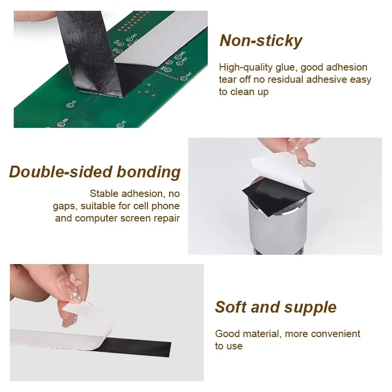 10m 양면 휴대 전화 수리 테이프 내열성 Lcd 화면 수리 터치 스크린 씰 배터리 프레임 폼 강력한 접착