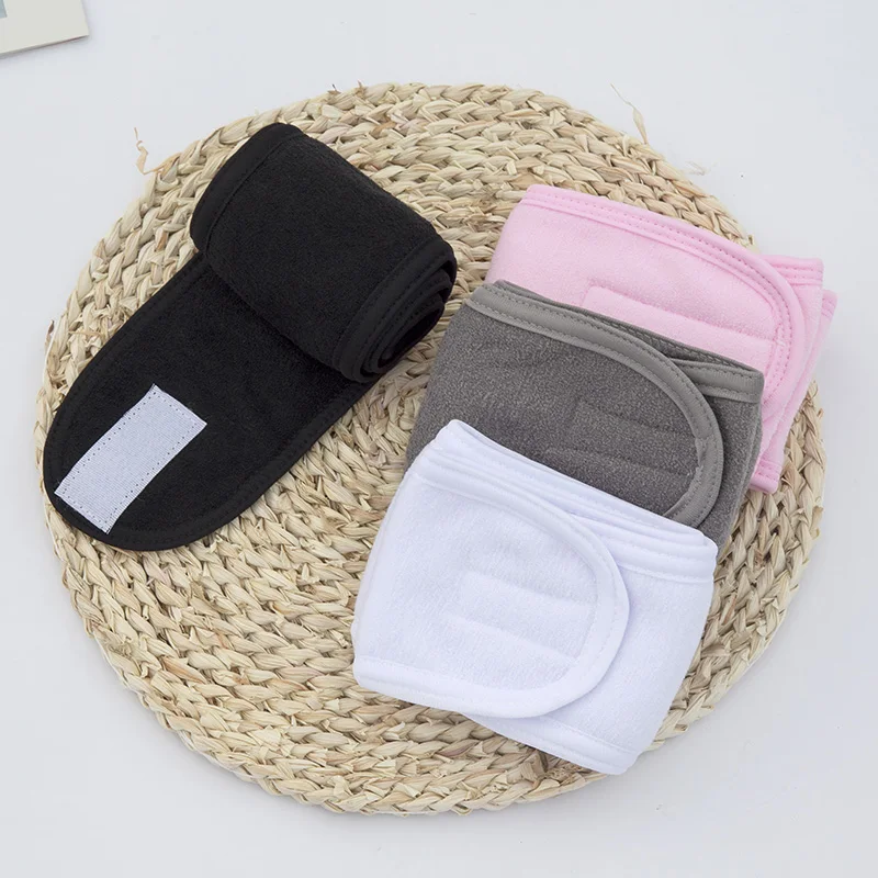 여성 헤드 밴드 조정 가능한 스파 페이셜 요가 머리띠 목욕 메이크업 헤어 밴드 세안 소프트 타올 헤어 메이크업 Accessorie