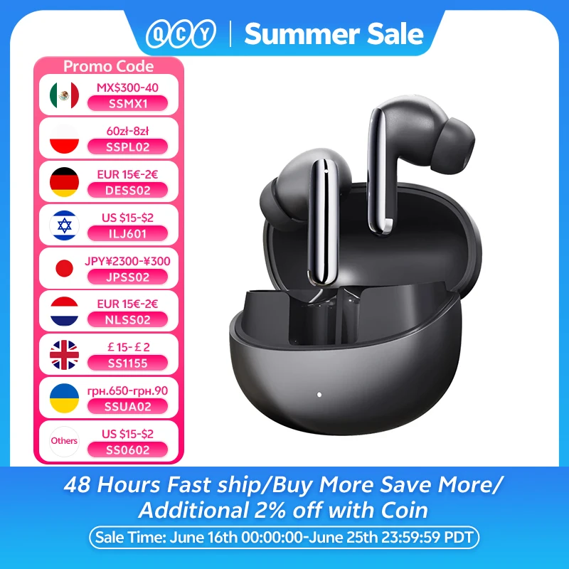 QCY MeloBuds Pro ANC Bluetooth 5.3 이어폰 무선 46dB 하이브리드 ANC 고해상도 LDAC 이어 버드 6 마이크 헤드폰 34H 이어폰 감지 title=QCY MeloBuds Pro ANC Bluetooth 5.3 이어폰 무선 46dB 하이브리드 ANC 고해상도 LDAC 이어 버드 6 마이크 헤드폰 34H 이어폰 감지