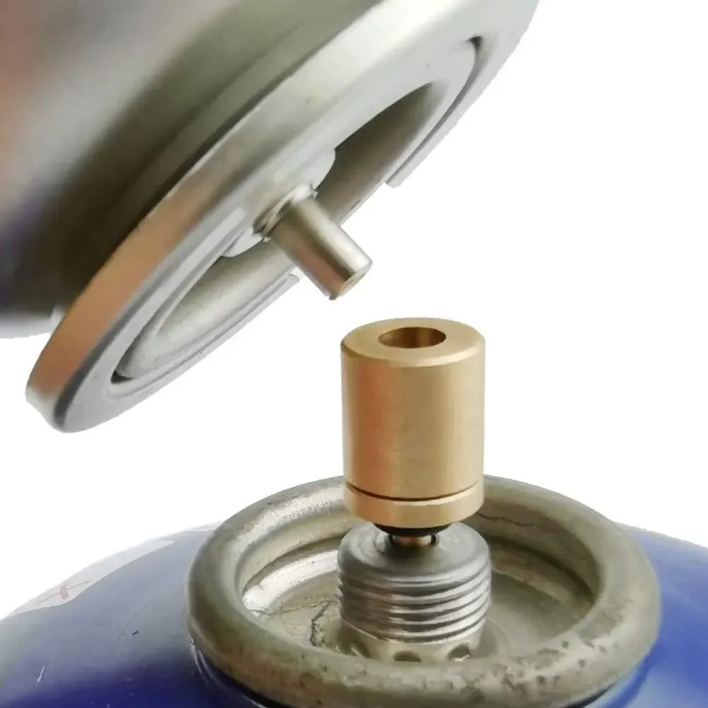 가스 리필 어댑터 충전 부탄 용기 야외 캠핑 스토브 가스 실린더 가스 탱크 버너 액세서리 미니 인플레이션 밸브