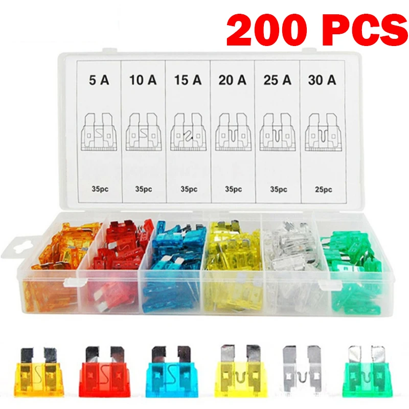 5A/35A 자동차 퓨즈 자동차 퓨즈 증폭기(박스 클립 포함) 조합 자동차 블레이드 퓨즈 세트(검사 회로 전기 펜 퓨즈 포함)