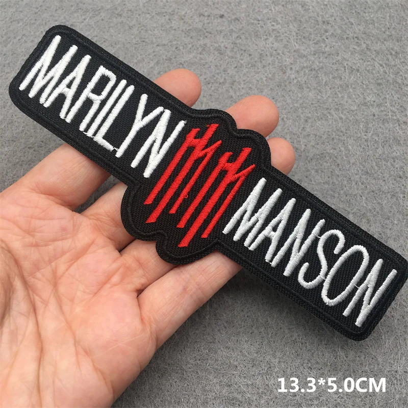 의류용 밴드 락 자수 패치, DIY 아플리케 줄무늬, 철 패치, 의류용 바느질 배지, 펑크 메탈 음악