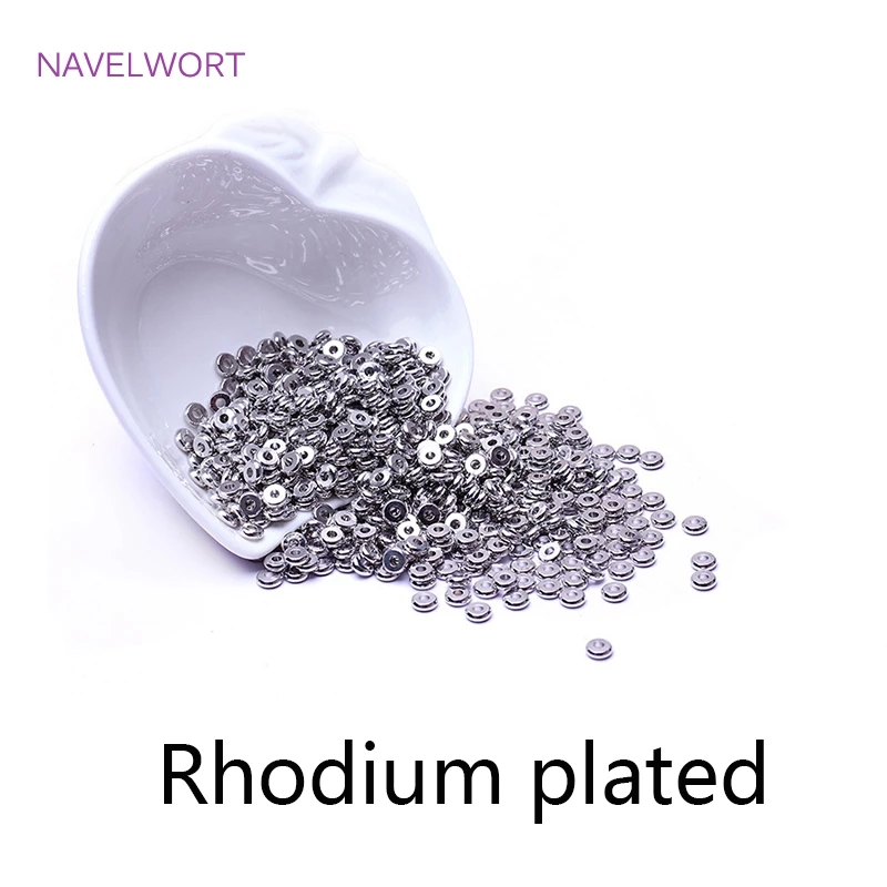 팔찌 만들기, 구슬 분리기, 보석 피팅, DIY 보석 만들기 용품에 대한 18k 골드 도금 스페이서 비즈 도매