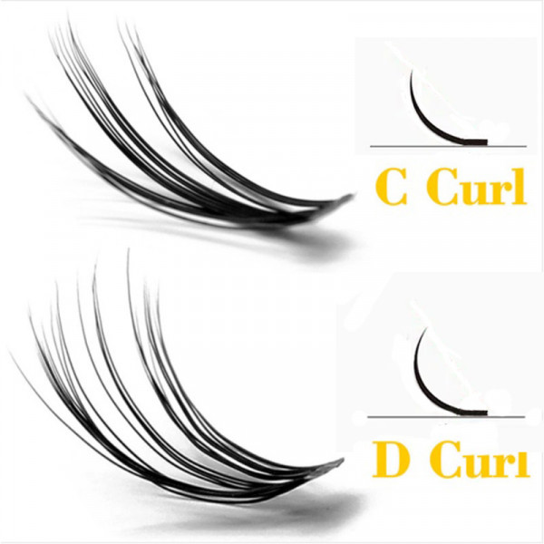 20/30D 밍크 속눈썹 자연 속눈썹 뭉치 1 상자/60 번들 3D 러시아어 개별 속눈썹 클러스터 메이크업 도구 속눈썹 도매