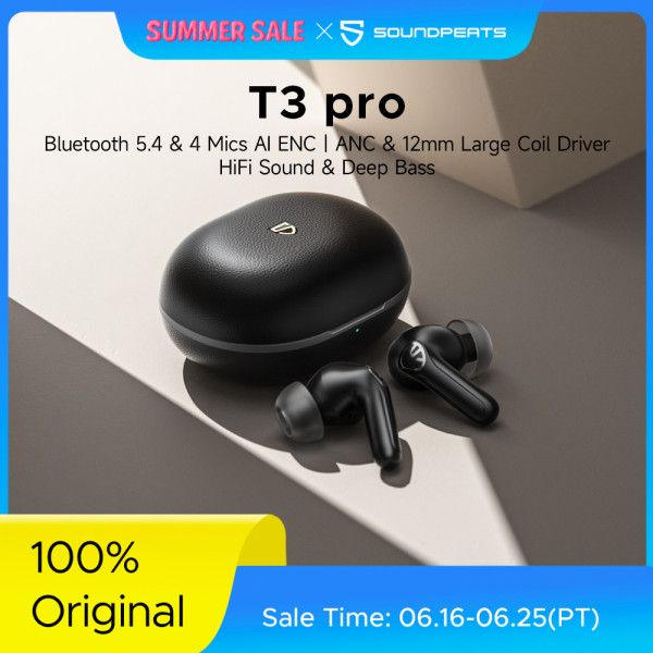 SoundPEATS T3 pro 무선 이어버드 능동형 소음 차단 Bluetooth V5.4 이어폰, 4개의 마이크, 12mm 드라이버, 다중 지점 연결 title=SoundPEATS T3 pro 무선 이어버드 능동형 소음 차단 Bluetooth V5.4 이어폰, 4개의 마이크, 12mm 드라이버, 다중 지점 연결 