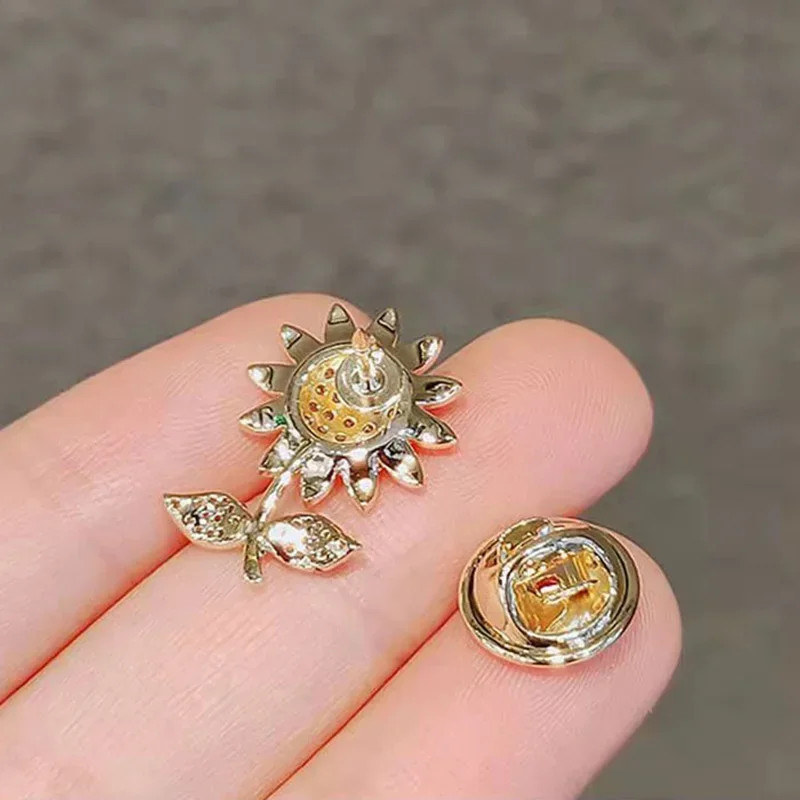 여성용 패션 브로치 꽃 활 브로치 스웨터 코트 의류 액세서리, 금속 눈부심 방지 옷깃 핀, 고정 의류 핀
