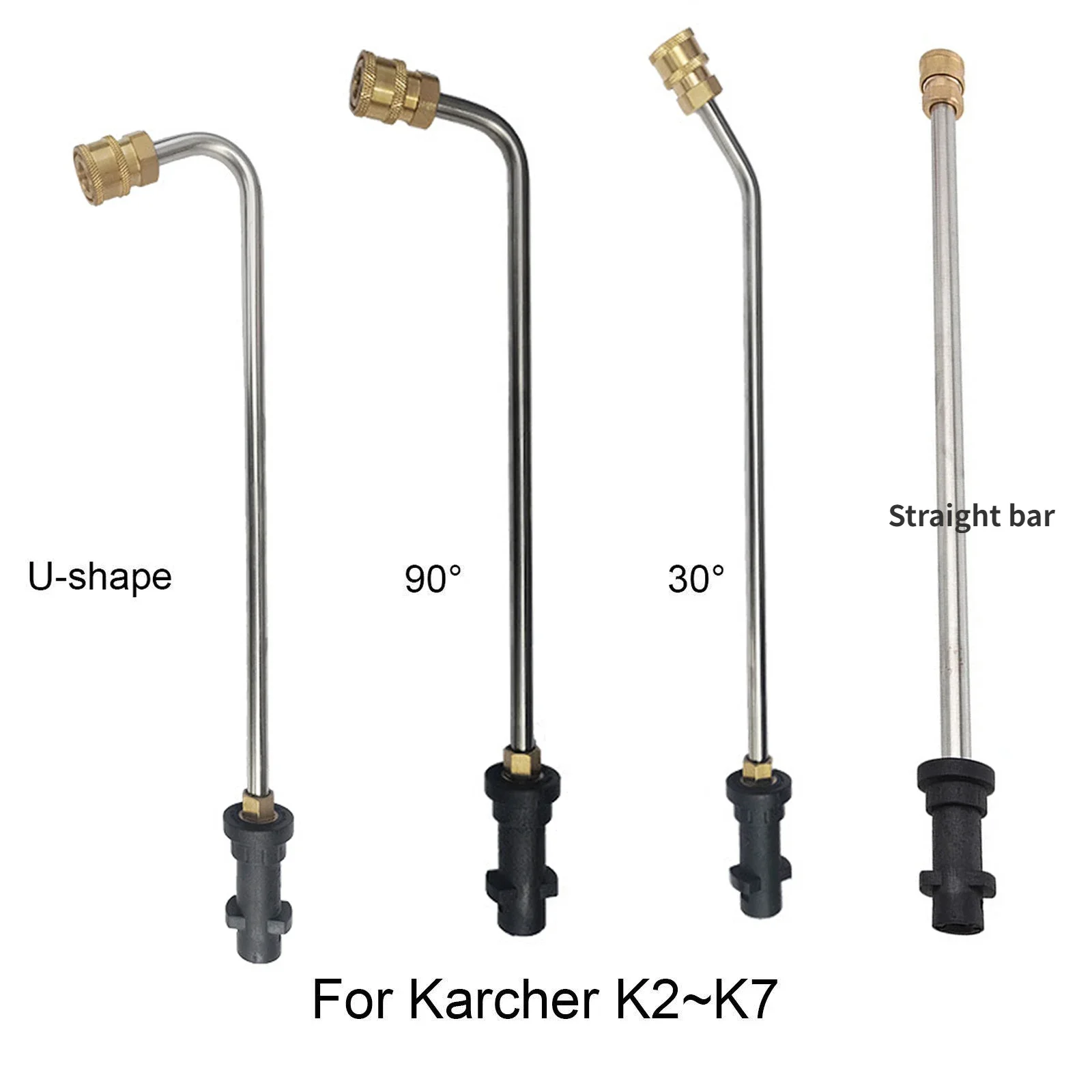 1/4 인치로드 제트 자동차 청소 노즐이있는 Karcher K2 K3 K4 K5 K6 K7 용 고압 물총 확장