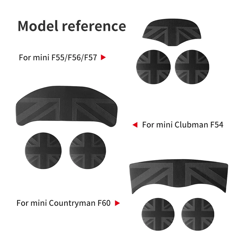 유니온 잭 커피 쿠션 보관 그루브 보호 코스터 자동차 컵 미니 쿠퍼 F55 F56 F54 F60 액세서리 용 미끄럼 방지 패드 매트