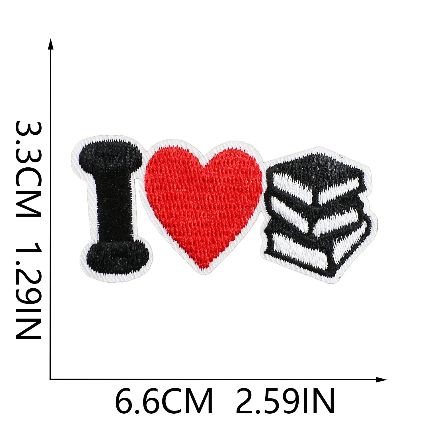 의류용 다리미 온 패치, 빨간색 의류 스티커, 원단 바느질 자수 패치, 열 접착제 아플리케, 융합 배지