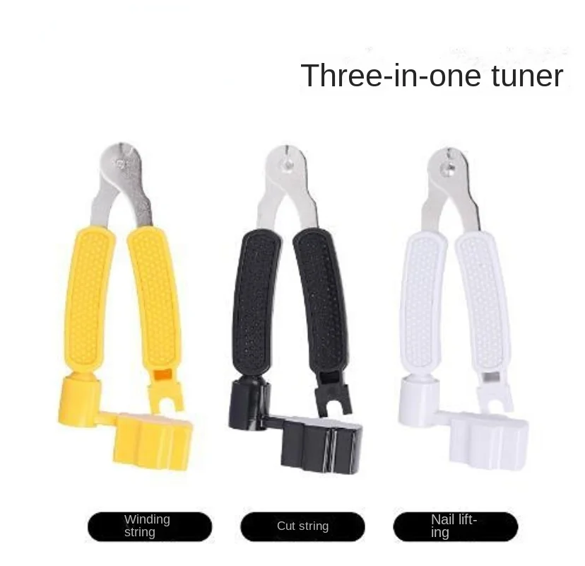 목재 기타 스트링 변경 도구 설치 스트링 커터 와인딩 스트링 와인딩, 3 인 1 플라이어 스트링 풀러 베이클라이트