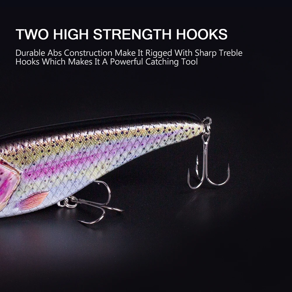 Hanlin Glide Jerkbait 75/90/120/150/mm 인기 파이크 하드 저크 미끼 크랭크베이트 Muskie 미끼 낚시 미끼 워블러 베이스 태클