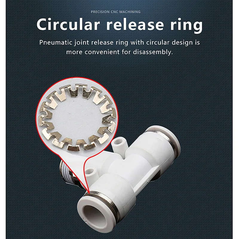 공압 커넥터 흰색 플라스틱 호스 피팅 수나사 PC/PCF/PB/PL/PX/SL 공기 파이프 퀵 피팅 12/10/8/6/4mm 1/4 1/2 1/8