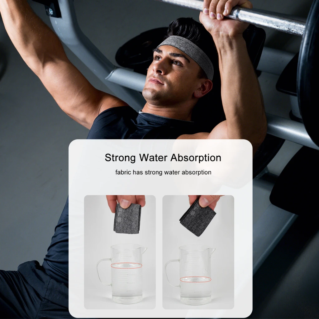 신축성 스포츠 헤드밴드 땀 흡수 머리 장식, 빠른 건조 운동 헤드밴드, 미끄럼 방지 통기성 스웨트밴드, 요가 러닝용