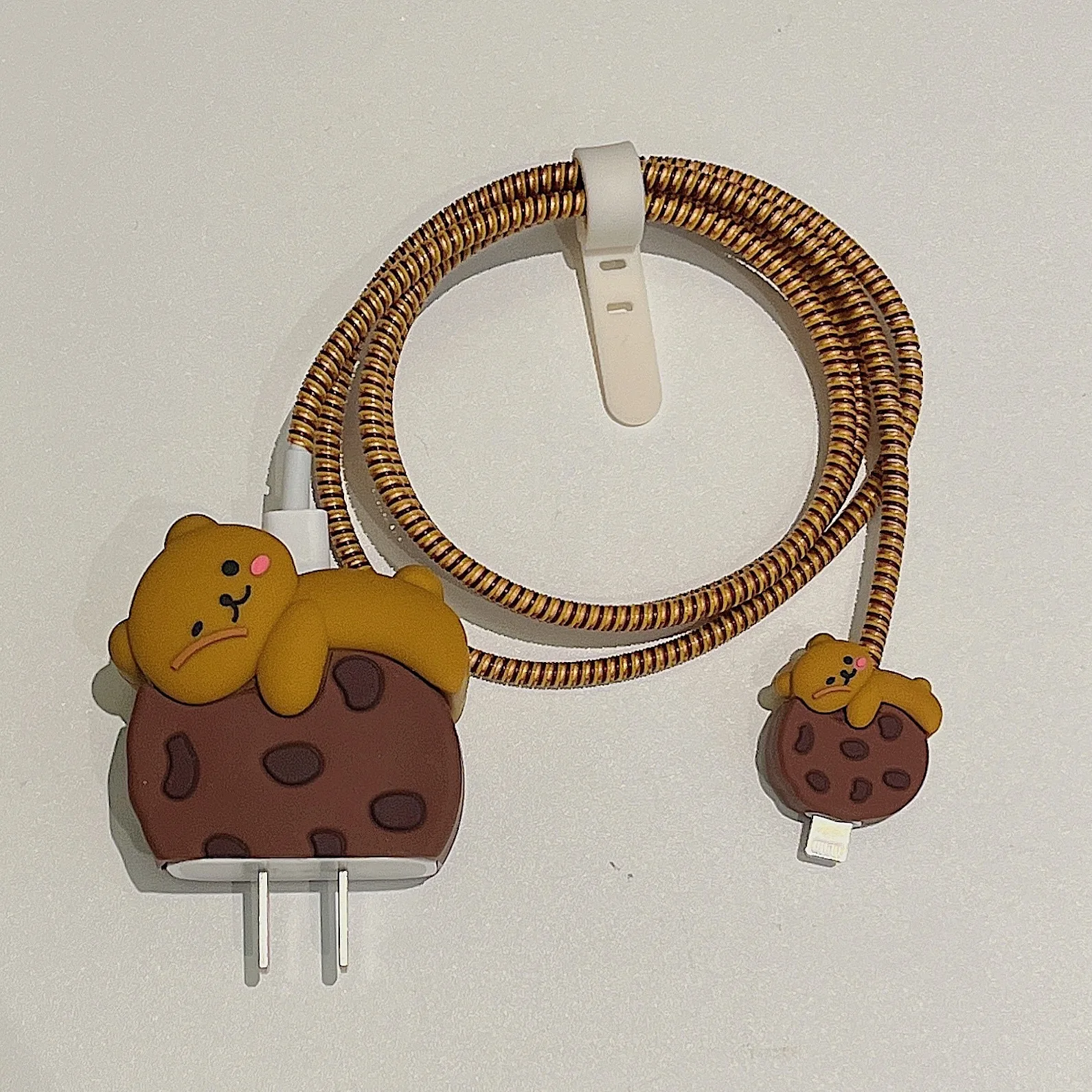 4pcs 아이폰 18/20w 충전기에 대 한 새로운 꽃 충전 데이터 케이블 수호자 아이폰 14 15에 대 한 보호 커버 와인 더 액세서리