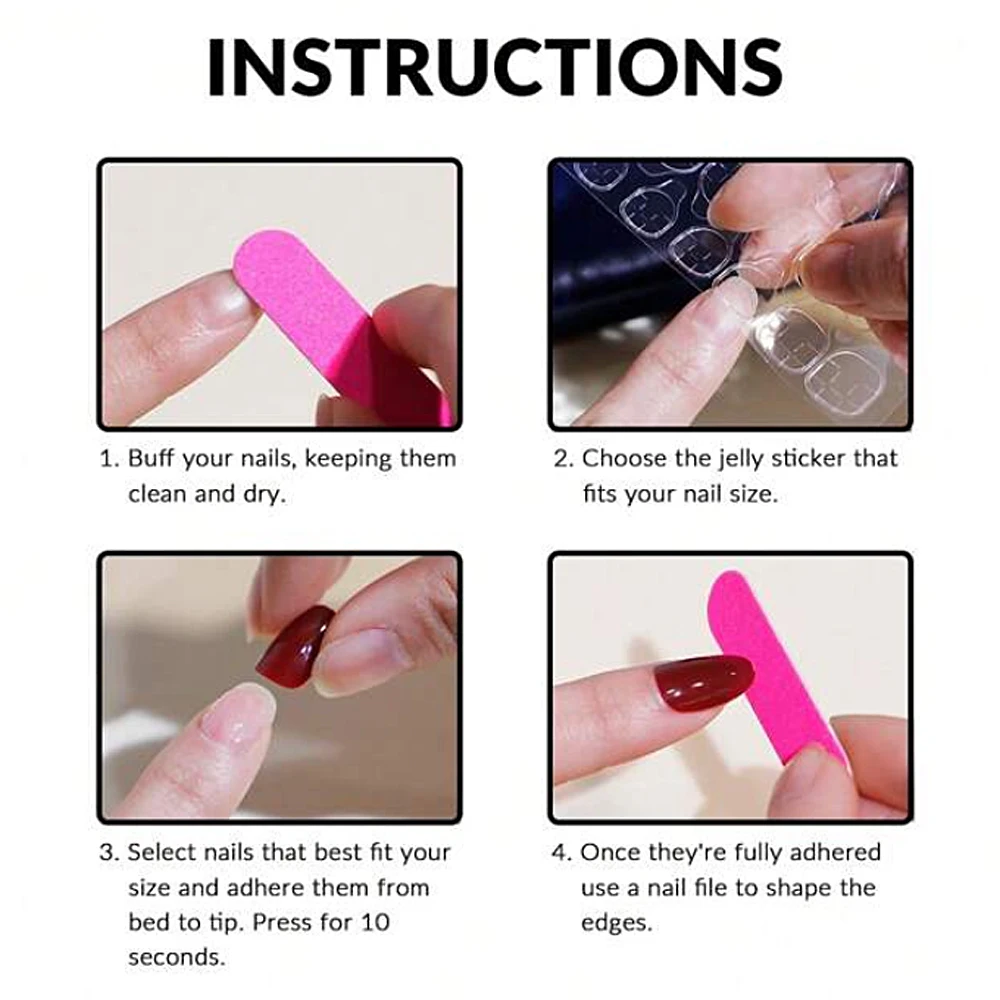 24개/박스 여자아이용 만화 패턴 네일 팁 귀여운 어린이용 가짜 손톱 팁 카와이 아크릴 인조 프레스온 네일+툴