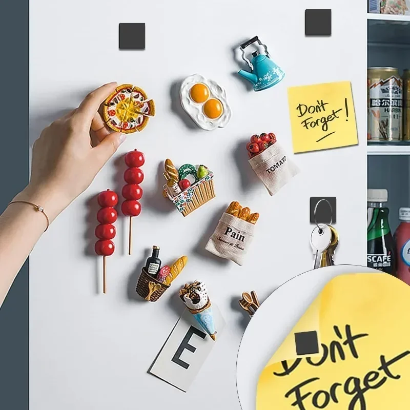 20PCS 사각형 자석 시트 자기 접착 자석 가정용 사무실에 대 한 부드러운 자기 시트 유연한 스티커 공예 냉장고 장식