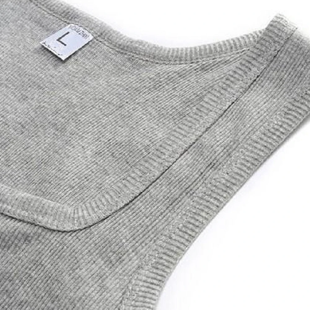 2020 여름 플러스 사이즈 남성 의류 탱크 탑 블랙 화이트 그레이 싱글 민소매 피트니스 남성 조끼 캐주얼 보디 빌딩 조끼 New