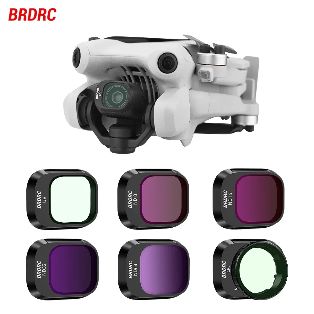 DJI Mini 4 Pro UV CPL ND8/ND16/ND32 ND64 중립 밀도/ND PL 필터 세트 드론 사진 액세서리용 BRDRC 렌즈 필터 title=DJI Mini 4 Pro UV CPL ND8/ND16/ND32 ND64 중립 밀도/ND PL 필터 세트 드론 사진 액세서리용 BRDRC 렌즈 필터 