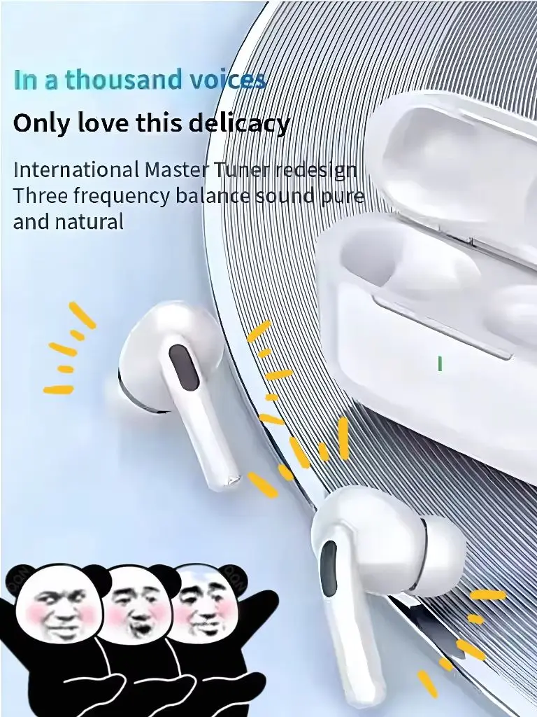 음악 블루투스 이어폰 ENC 미니 무선 이어 버드 능동형 소음 차단 스포츠 헤드셋 게임 헤드폰