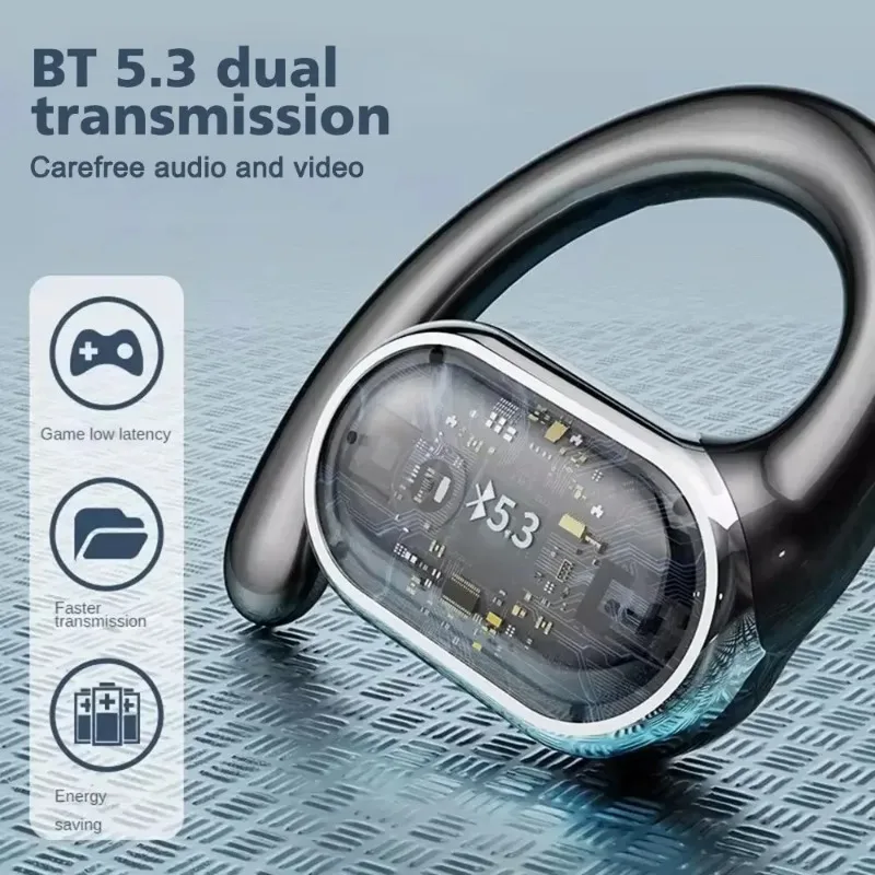 X91 OWS 귀고리 이어폰 Bluetooth 5.3 낮은 대기 시간 게임용 스포츠 헤드셋 HiFi 스테레오 소음 감소 이어 버드