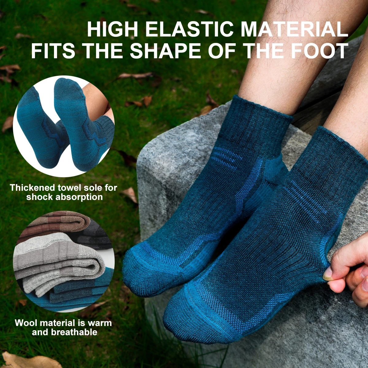 WRELS 메리노 울 열 양말 겨울 따뜻한 스키 하이킹 스노우 보드 등산 압축 스포츠 양말 두꺼운 메리노 울 양말