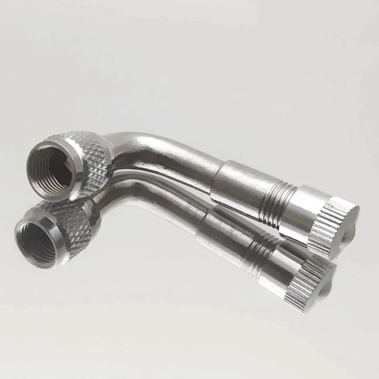 90도 오토바이 각도 구부러진 밸브 어댑터 타이어 튜브 구리 실버 밸브 확장 어댑터 트럭 자동차 모토 자전거 Accessorie