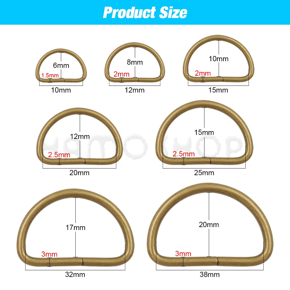 20-1000pcs 금속 D 링 조정 가능한 버클 걸쇠 웨빙 배낭 스트랩 가방 고양이 개 목걸이 체인 버클 DIY Accessorie