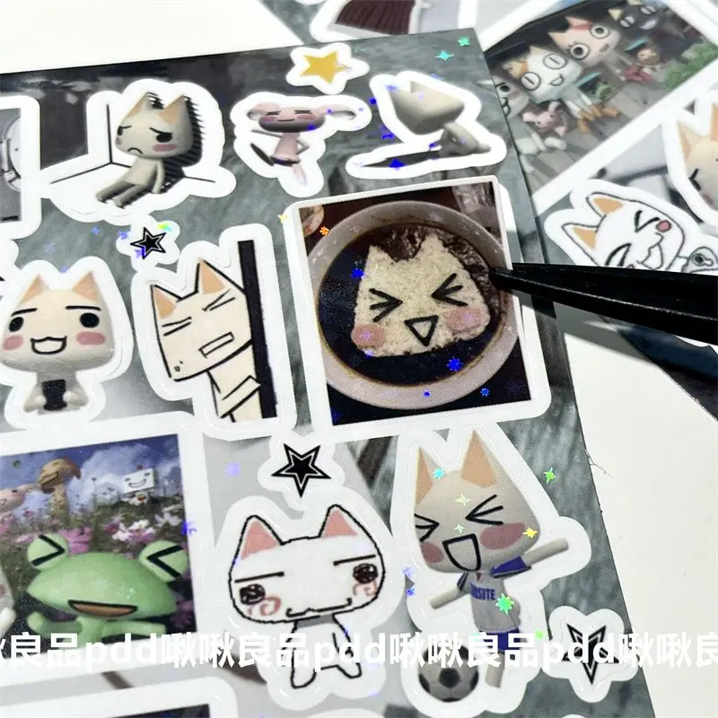 레트로 만화 Doro 고양이 컷 필름 핸드백 스티커 DIY 콜라주 Goo 전화 케이스 태블릿 스티커 Toro Early Style