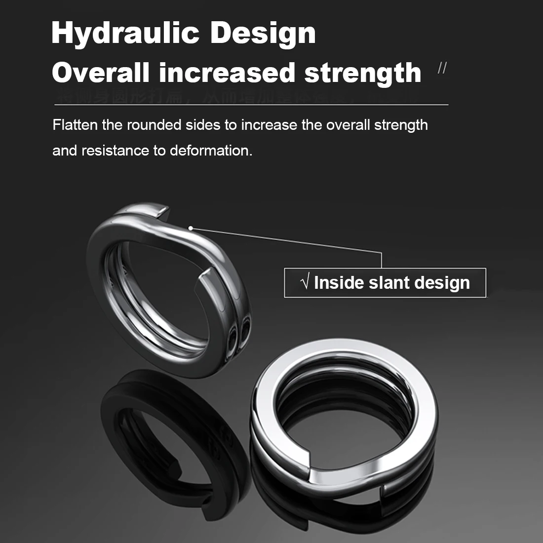 FishTrip 낚시 분할 링 30~200Pack 스테인레스 스틸 헤비 듀티 바닷물 루어 후크 낚시 커넥터 터미널 태클