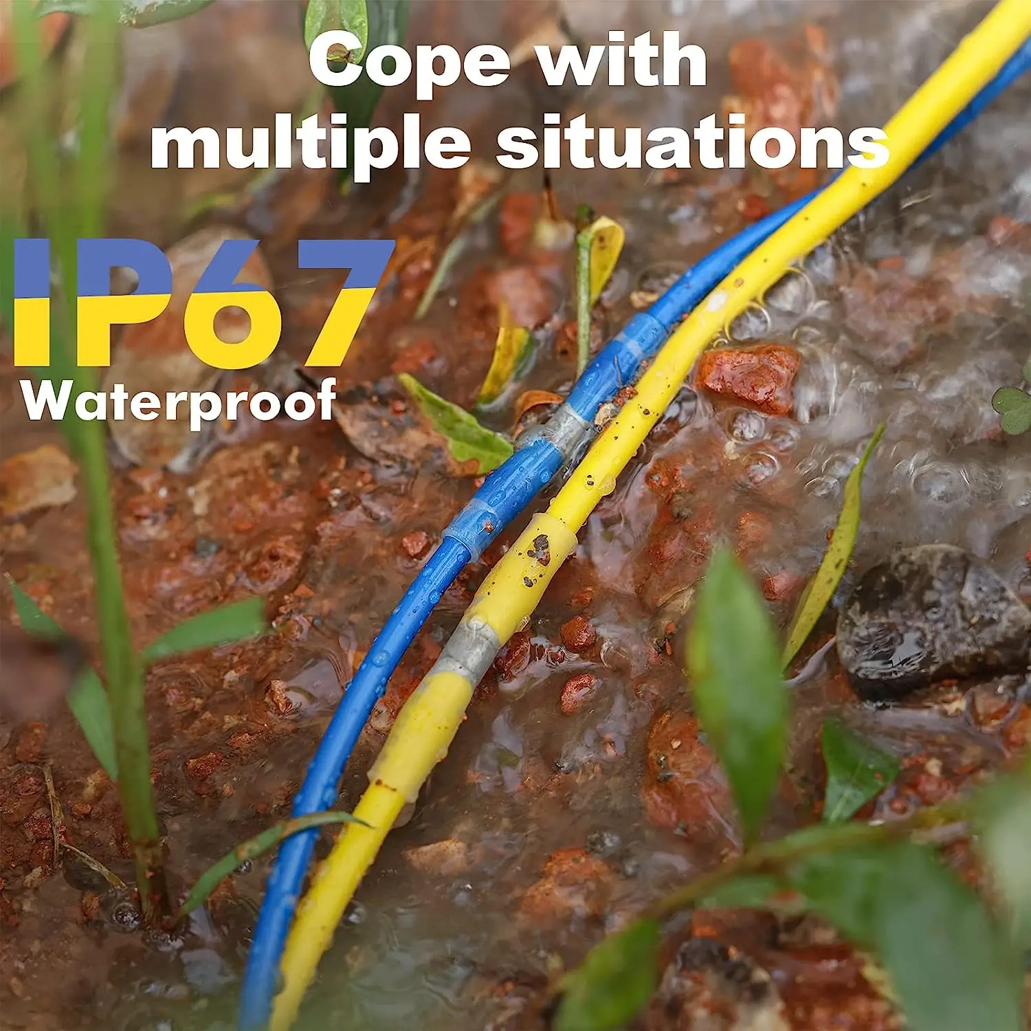 800/400/50PCS 열 수축 버트 방수 솔더 씰 와이어 케이블 스플 라이스 터미널 키트 압착 단자 뜨거운 공기 총으로 전기