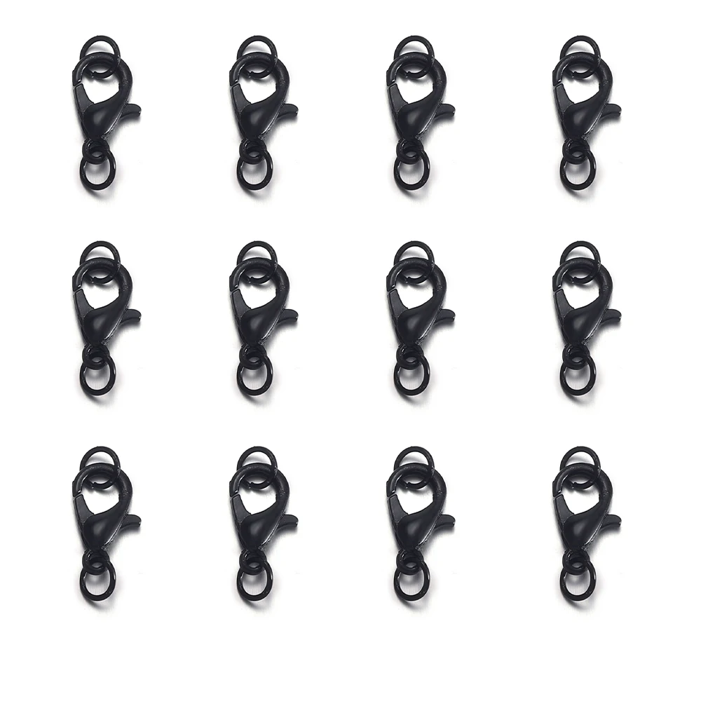 50Pcs 랍스터 Clasps 후크 100Pcs 점프 반지 끝 Clasps DIY 쥬얼리 만들기 용품에 대 한 팔찌 목걸이 커넥터