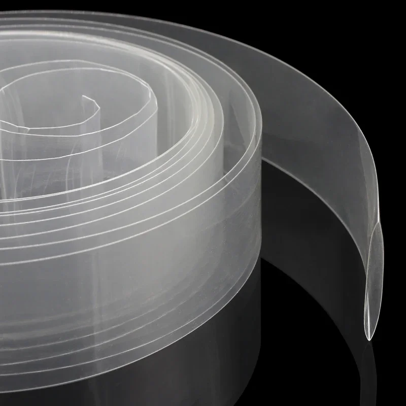 1/5M 너비 7mm ~ 200mm 18650 Lipo 배터리 PVC 열 수축 튜브 팩 절연 필름 랩 리튬 케이스 케이블 슬리브 투명