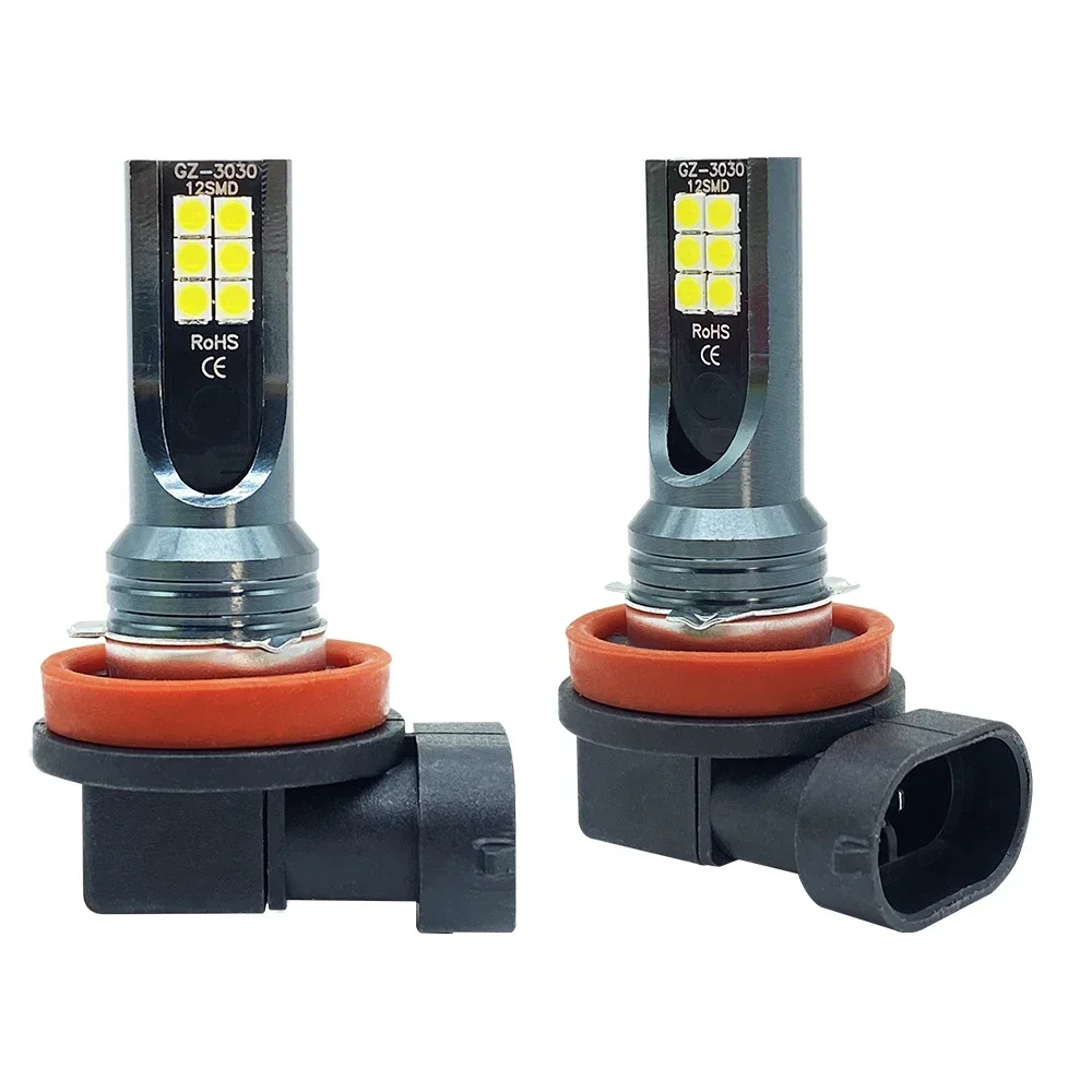2Pcs 9005 9006 LED 헤드 라이트 H11 H8 H9 H10 H1 H3 자동차 안개 전구 DRL H4 H7 자동 운전 러닝 램프 6000K 8000LM 80W 12V
