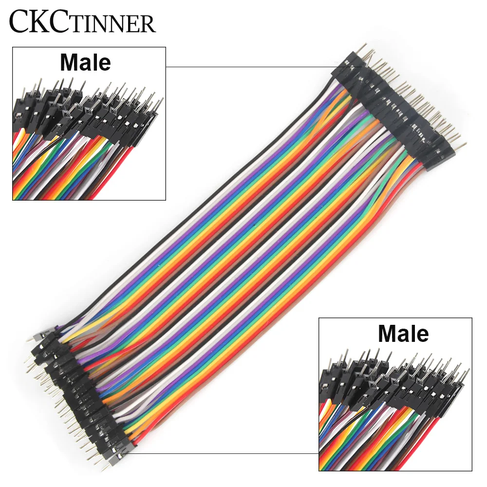 PCB DIY 키트용 듀폰 와이어 케이블, 40PIN 케이블, 10cm, 20cm, 30cm, 암수-암수-암수 점퍼