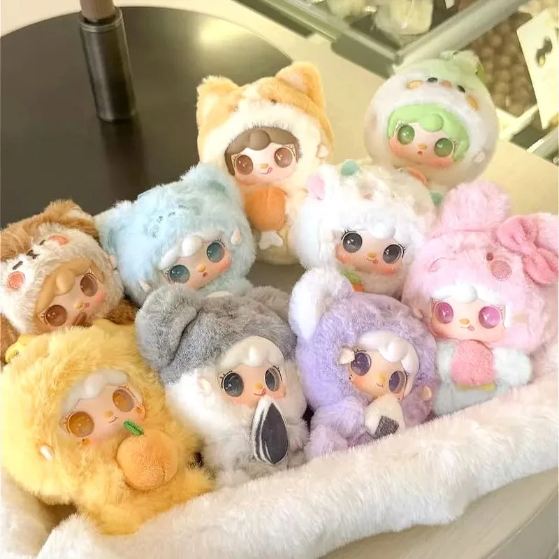 Yooki V10 Goumet 레스토랑 시리즈 귀여운 플러시 블라인드 박스 미스터리 박스 카와이 데스크 장식 수집품 장식 트렌드 장난감 모델 선물